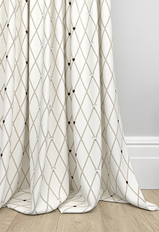 Puddle Down, Trellis Down - Made to Measure Curtains